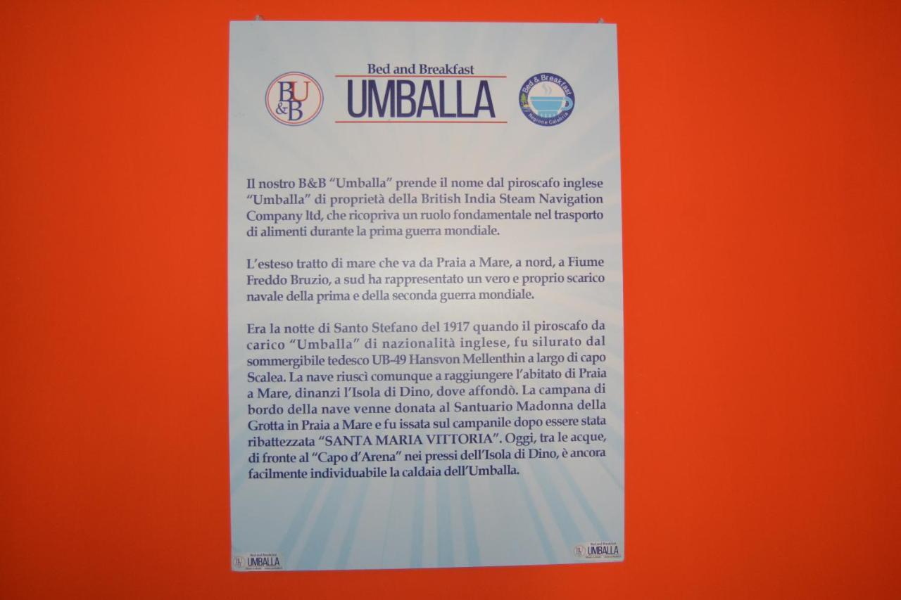 B&B Umballa Прая-а-Маре Экстерьер фото